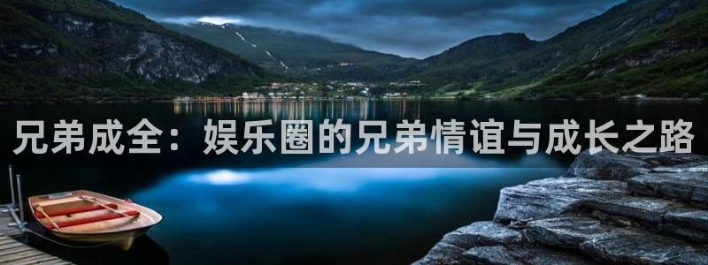 风暴娱乐登录入口：兄弟成全：娱乐圈的兄弟情谊与成长之路