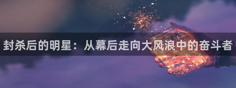 风暴娱乐登录：封杀后的明星：从幕后走向大风浪中的奋斗者